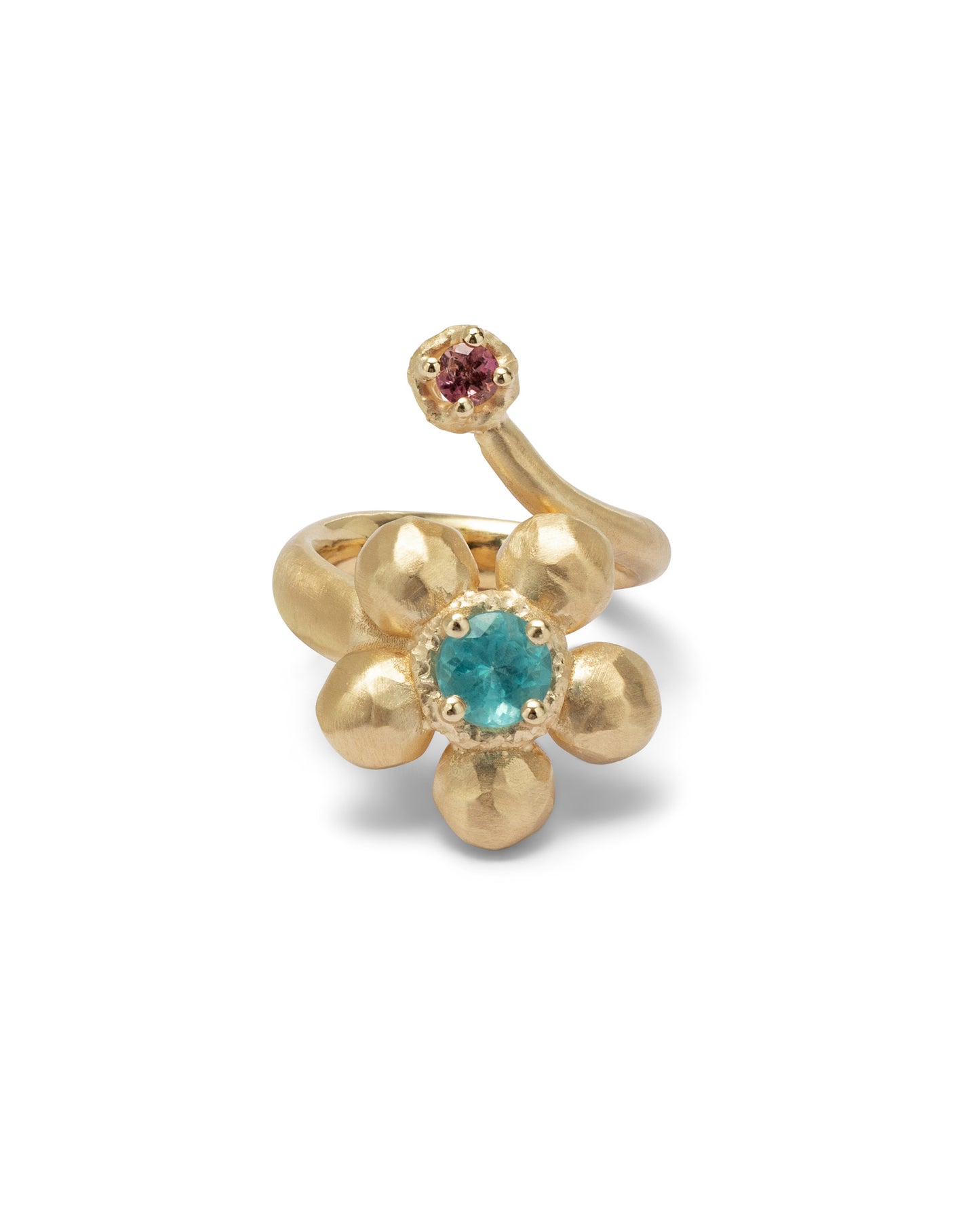 Flore Ring Apatite and Pink Tourmaline