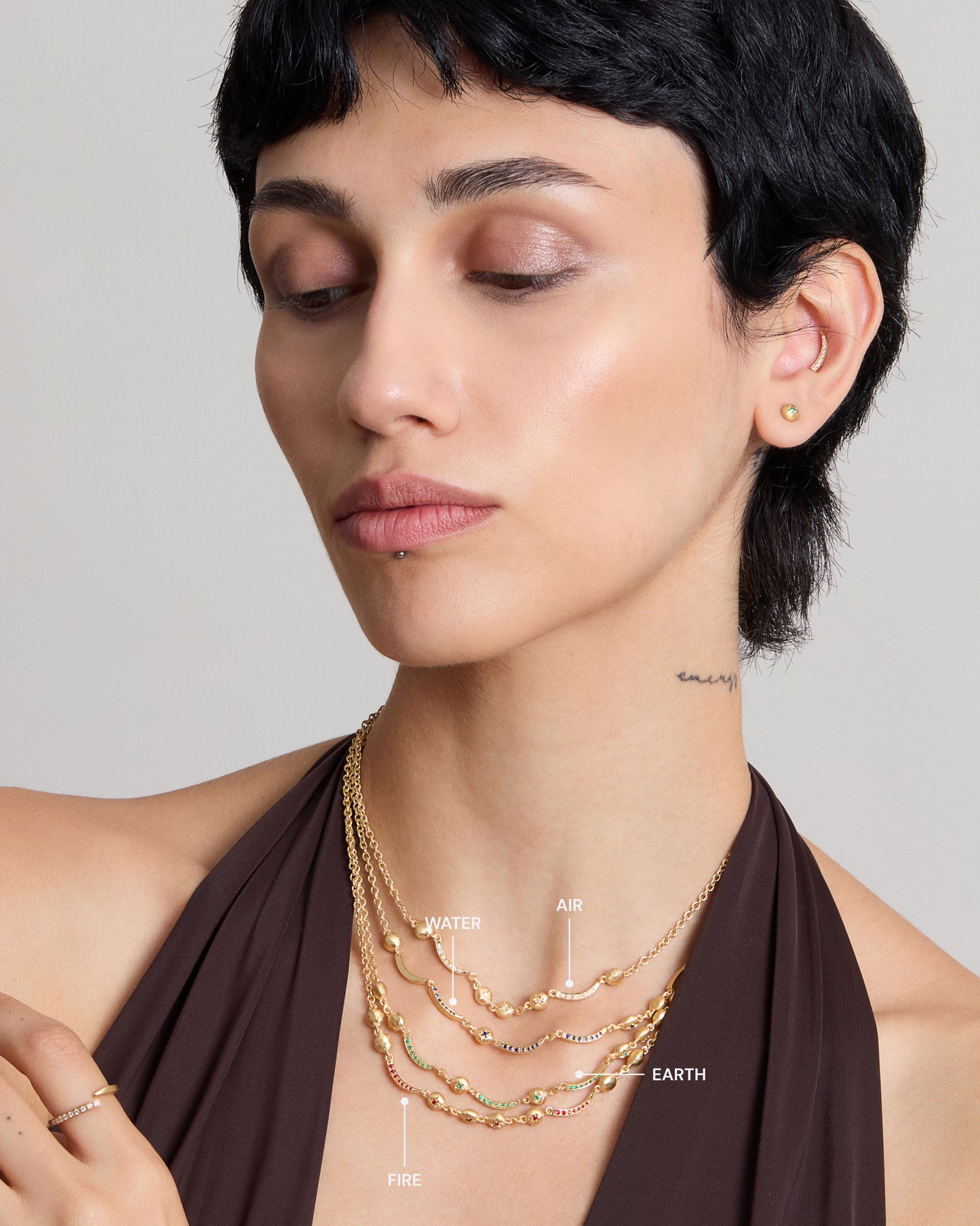 Arché Necklace Fire Element Ruby