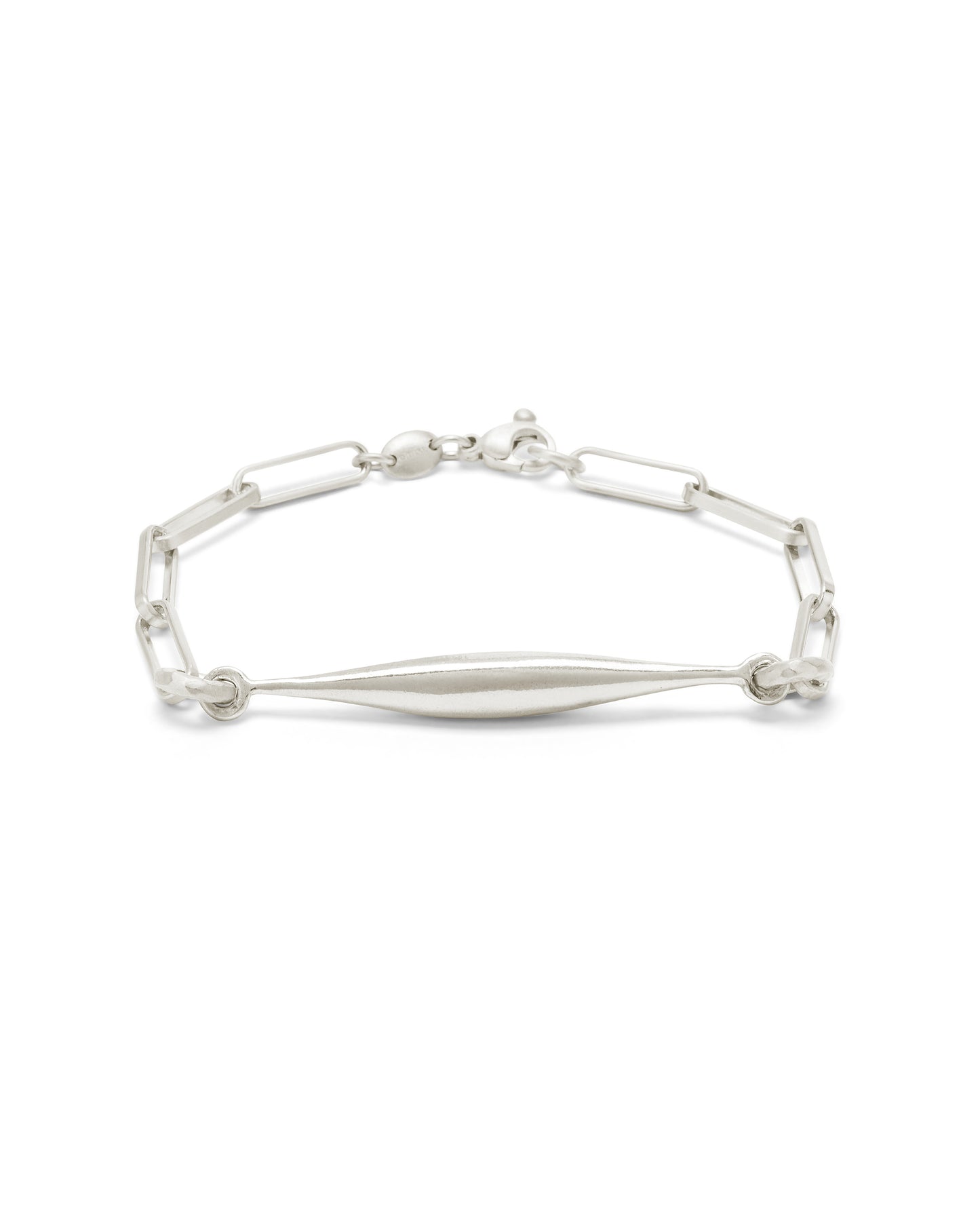 Bracciale Spindle Catena Clip Argento Naturale