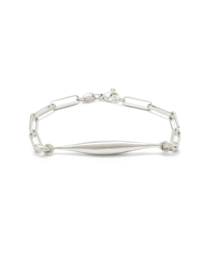 Bracciale Spindle Catena Clip Argento Naturale