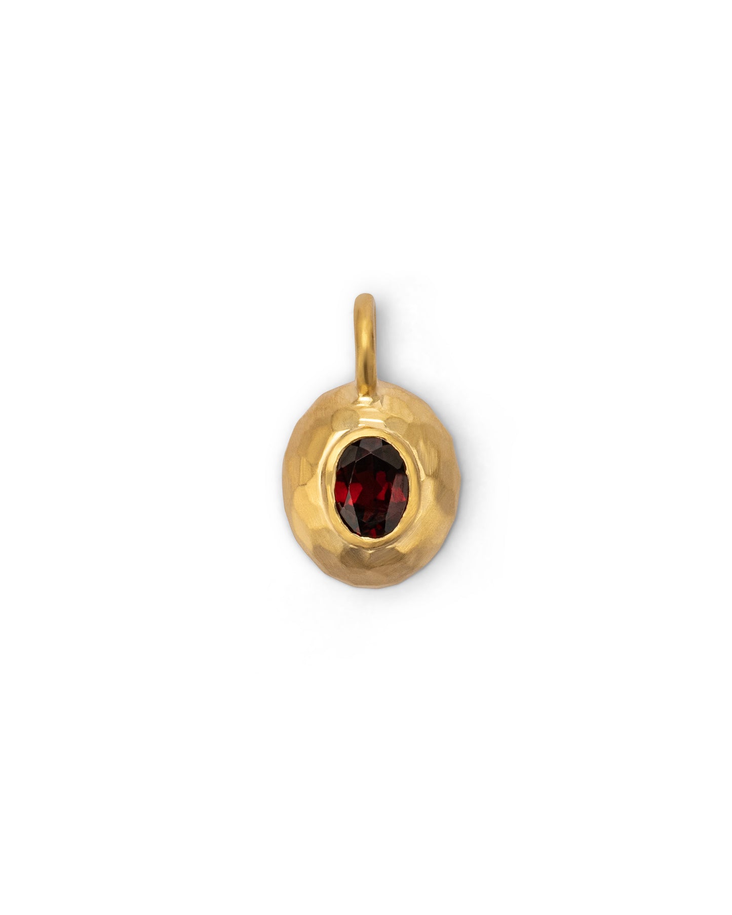 Milestone Sasso Charm Small Red Garnet