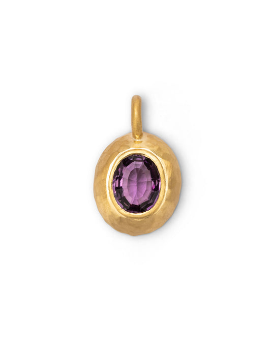 Milestone Sasso Charm Large Purple Amethyst