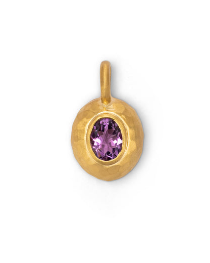Milestone Sasso Charm Medium Purple Amethyst