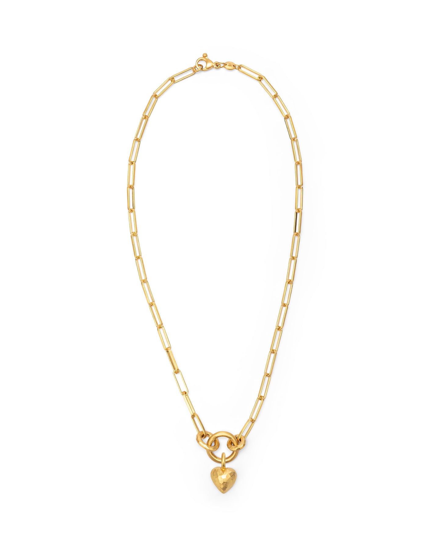 Voyage Necklace Clip Chain with Heart Charm
