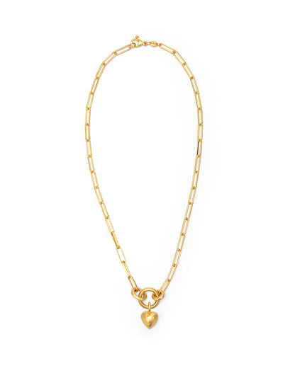 Voyage Necklace Clip Chain with Heart Charm