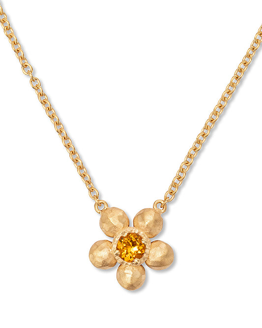 Flore Necklace Madeira Quartz