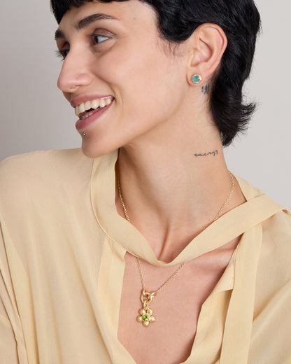 Flore Charm Peridot Large