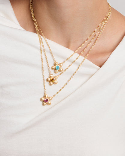 Flore Necklace Pink Tourmaline