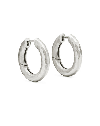 Orecchini Wander Medi Argento Naturale