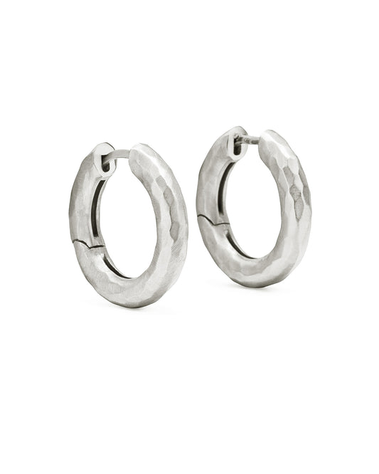 Wander Hoops Medium Natural Silver