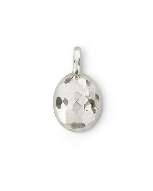 Ciondolo Sasso Milestone Grande Argento Naturale