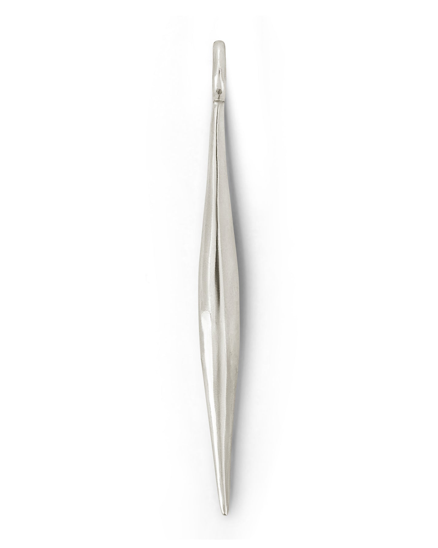 Milestone Spindle Charm Large Natural Silver