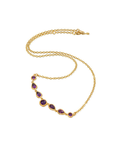 Monochromatic Necklace Purple Amethyst