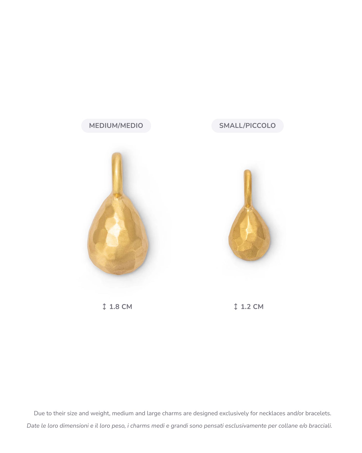 Milestone Drop Charm Large