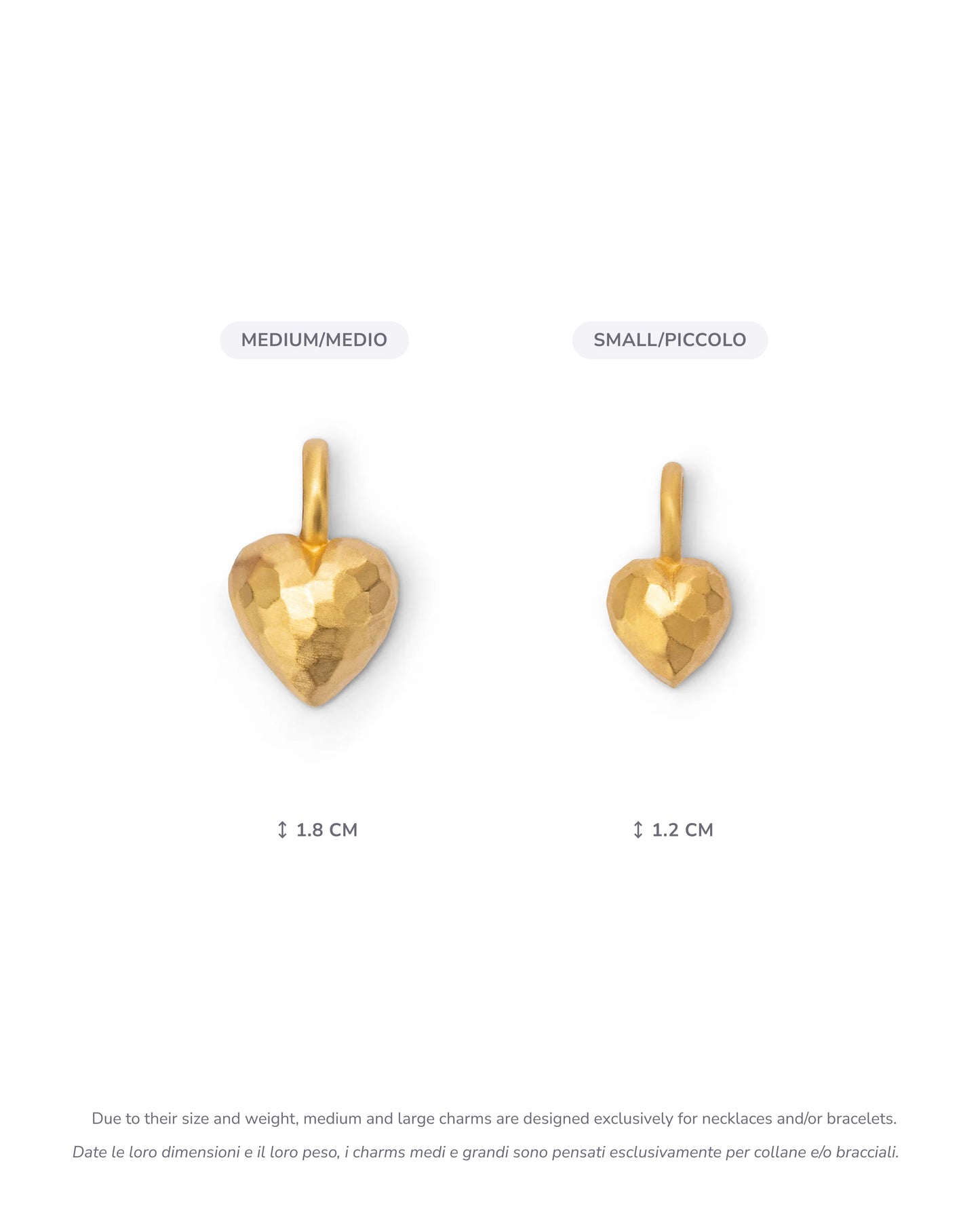 Milestone Heart Charm Small