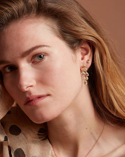Odyssey Earrings Pair Light Green Prasiolite