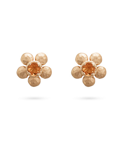Flore Earrings Madeira Quartz