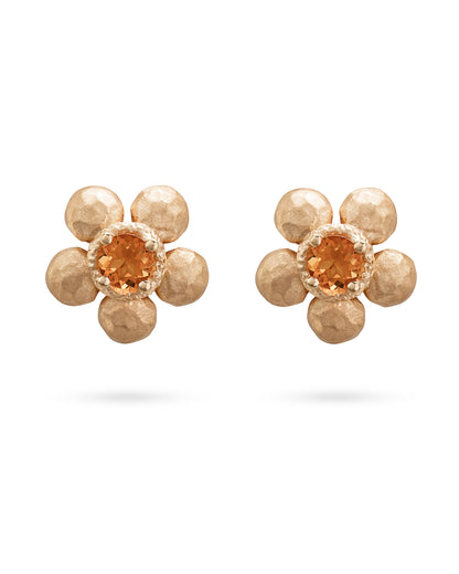 Flore Earrings Madeira Quartz