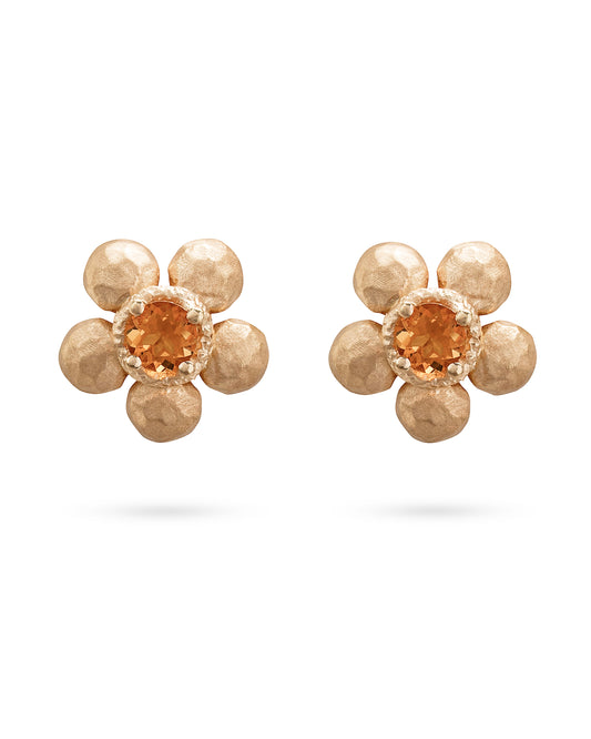 Flore Earrings Madeira Quartz