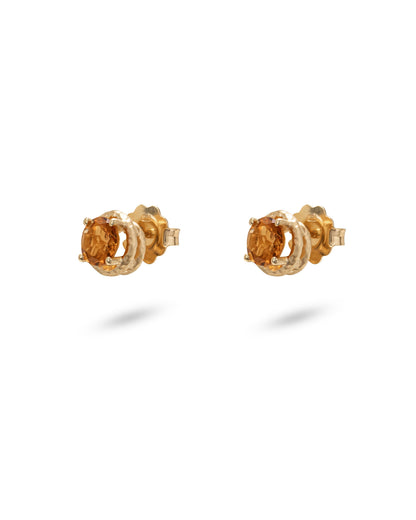 Flore Energy Studs Madeira Quartz