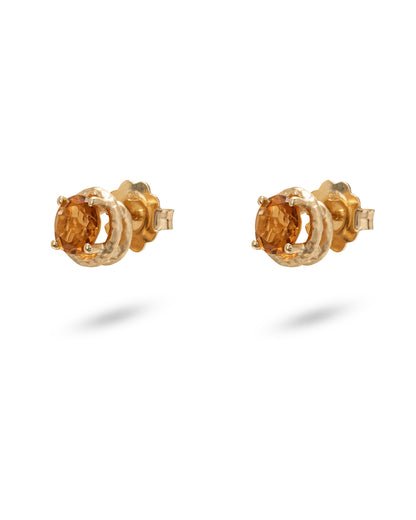 Flore Energy Studs Madeira Quartz