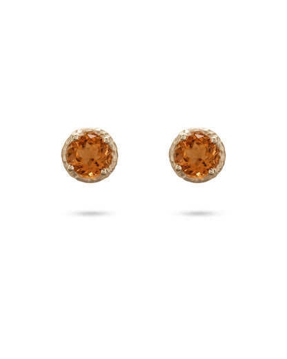 Flore Energy Studs Madeira Quartz