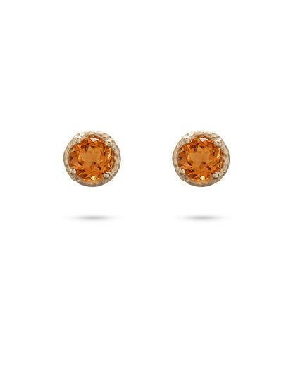 Flore Energy Studs Madeira Quartz