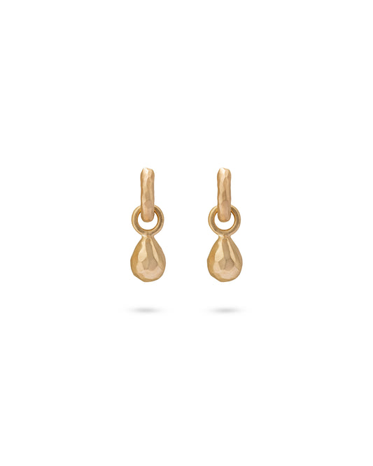 Wander Hoops Small with Drop Charms