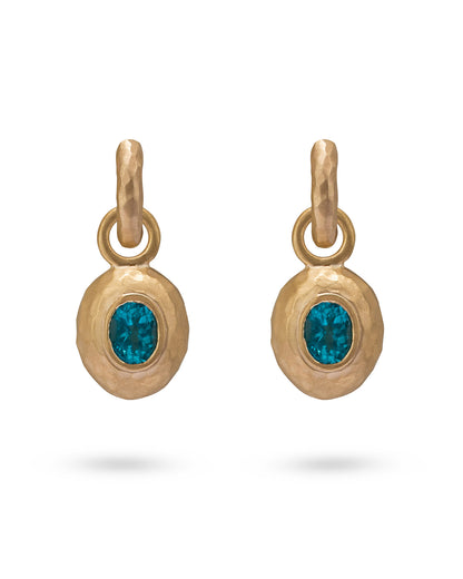 Orecchini Wander Piccoli con Ciondoli Sasso Apatite