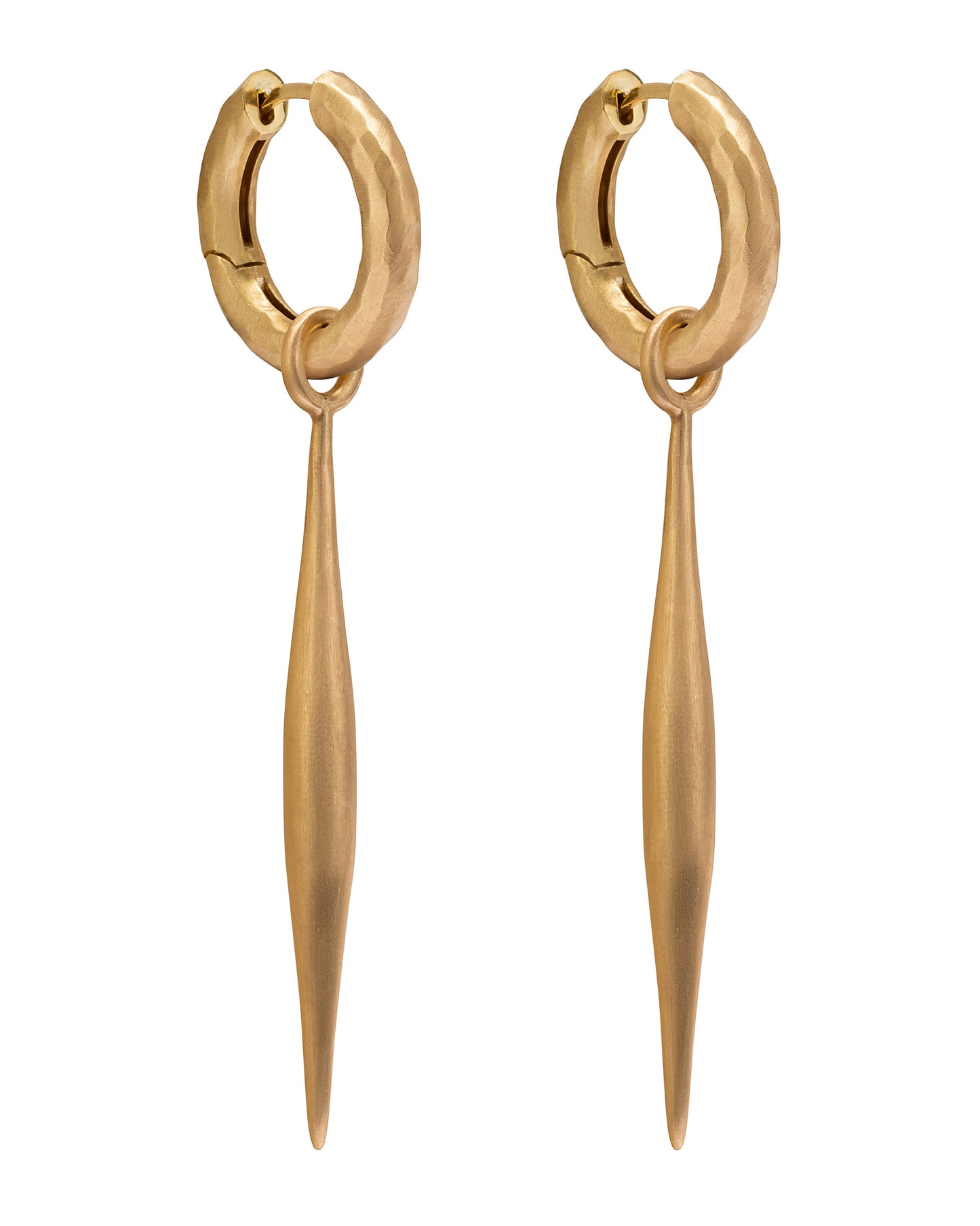 Wander Hoops Medium with Spindle Charms Large