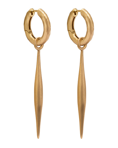 Wander Hoops Medium with Spindle Charms Large