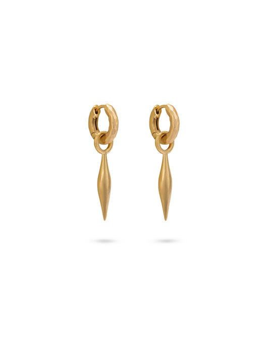 Wander Hoops Small with Spindle Charms