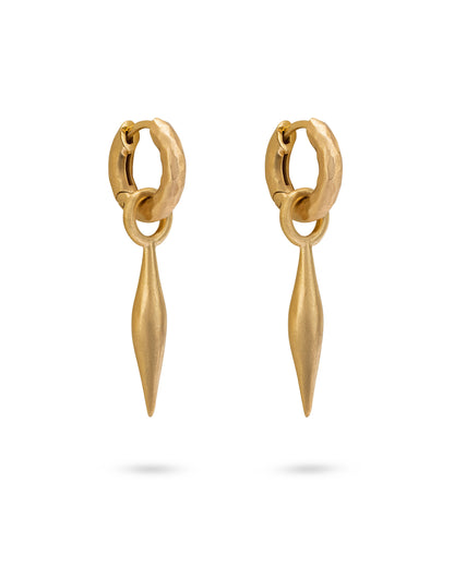 Wander Hoops Small with Spindle Charms