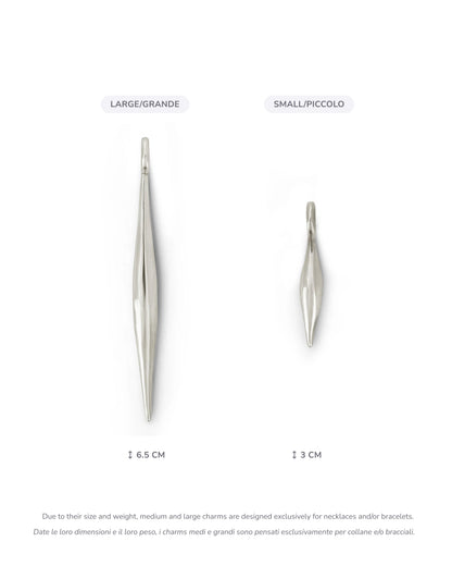 Spindle charm size guide