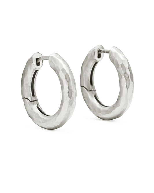 Wander Hoops Medium Natural Silver