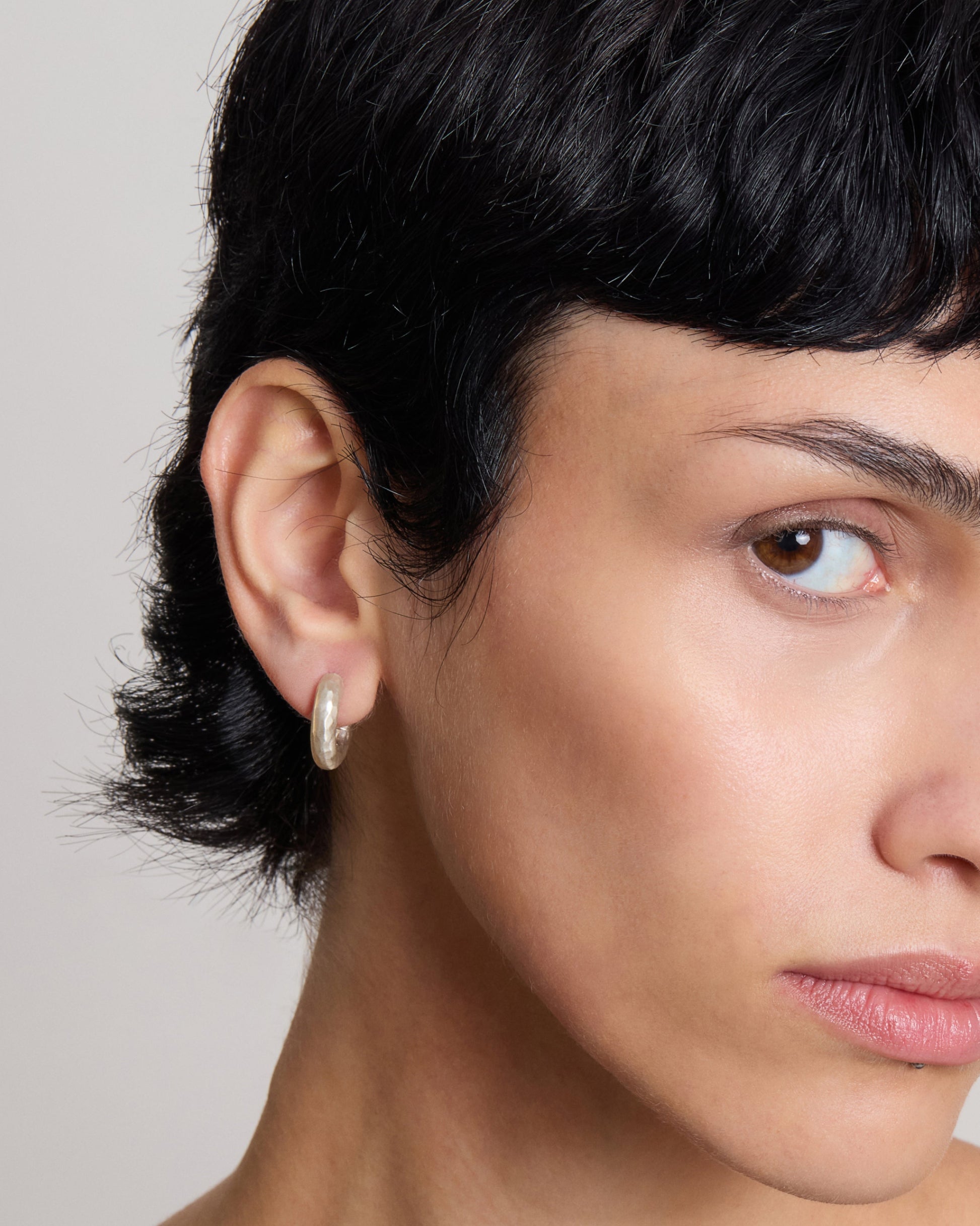 Wander Hoops Bold Natural Silver