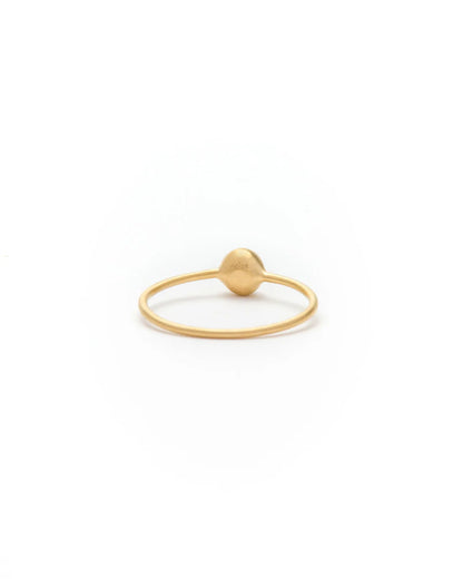 Moon Ring Emerald 18K Gold