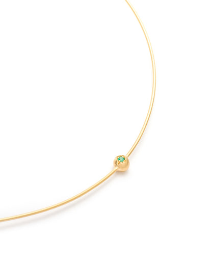 Moon Necklace Emerald
